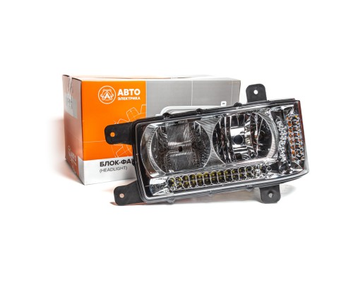 Фара блок КАМАЗ-6520, 6511, 4308 с ДХО левая Н/О AVTOELECTRICA
