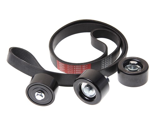 Ролик ГАЗ-3302 Бизнес дв.CUMMINS ISF 2.8 натяжителя ремня+верхний+нижний+ремень компл. PRAVT