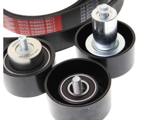 Ролик ГАЗ-3302 Бизнес дв.CUMMINS ISF 2.8 натяжителя ремня+верхний+нижний+ремень компл. PRAVT