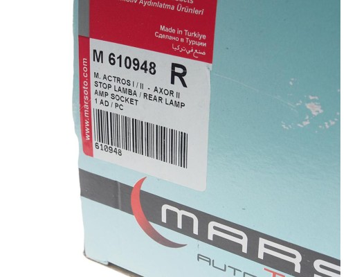 Фонарь задний MERCEDES Actros правый (525х140мм) АМР разъем сбоку MARS TECH