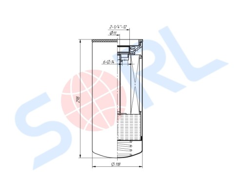 Фильтр масляный КАМАЗ-6520-19 дв.CUMMINS ISLe DAF SORL