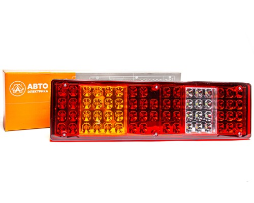 Фонарь задний КАМАЗ, МАЗ, УРАЛ левый с проводом (вилка СЦАЗ) AVTOELECTRICA