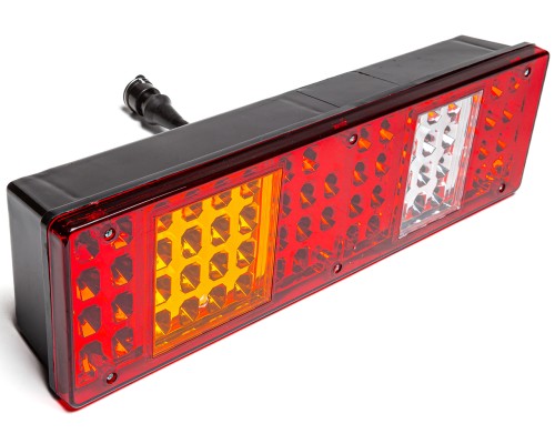 Фонарь задний КАМАЗ, МАЗ, УРАЛ левый с проводом (вилка СЦАЗ) AVTOELECTRICA