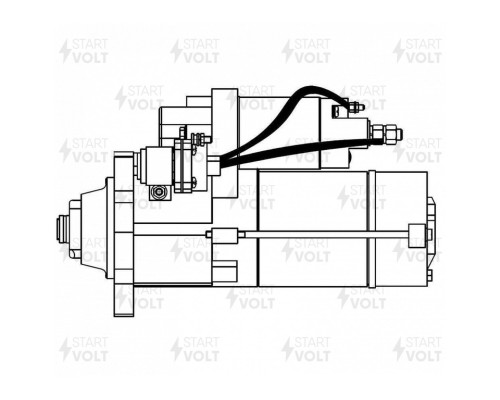 Стартер КАМАЗ-5490 MERCEDES Actros, Atego, Axor (24В, 6.2кВт, 12 зубцов) STARTVOLT