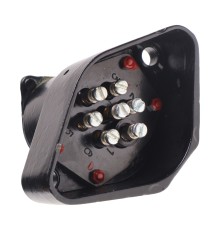 Разъем электрический прицепа ISO 3731 Type S 7-полюсный (розетка металл) БААЗ (ОАО КАМАЗ)