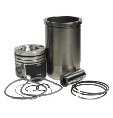 Гильза с поршнем КАМАЗ с пальцем и кольцами с рассекателем (эконом) (ОАО КАМАЗ)