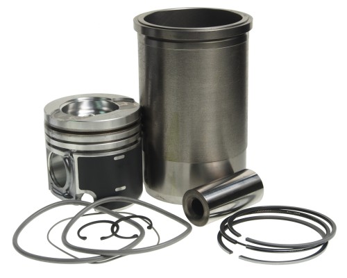 Гильза с поршнем КАМАЗ с пальцем и кольцами с рассекателем (эконом) (ОАО КАМАЗ)