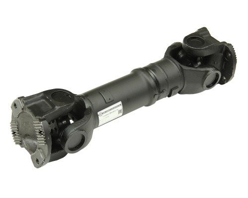 Вал карданный КАМАЗ среднего моста (4 отверстия,  торцевые шлицы) L=629мм увеличенный ресурс УКД