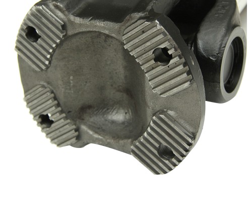 Вал карданный КАМАЗ среднего моста (4 отверстия,  торцевые шлицы) L=629мм увеличенный ресурс УКД