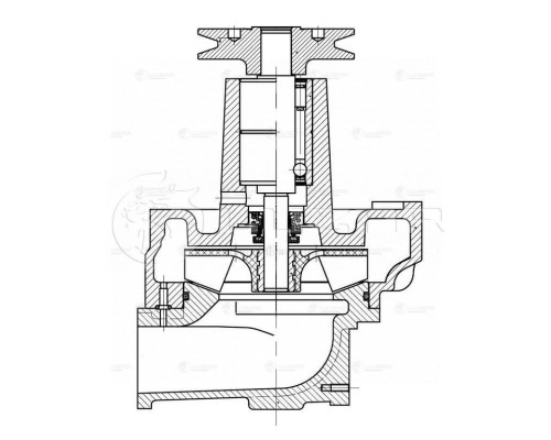 Насос водяной ЯМЗ-7511 LUZAR
