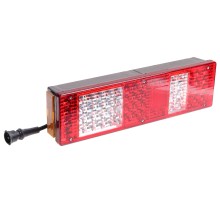 Фонарь задний КАМАЗ, МАЗ, УРАЛ левый (24V, светодиод, с кабелем) ТЕХАВТОСВЕТ