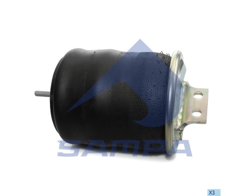 Пневморессора IVECO EuroTech, EuroStar, Stralis (пласт.стакан) передняя левая с кронштейном SAMPA