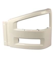 Бампер FAW J6, 4180, 4250 передний левая часть (белый) OE