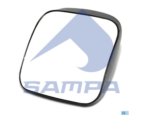 Зеркало боковое КАМАЗ-5490 MERCEDES Atego, Axor левое/правое дополнительное с подогревом SAMPA