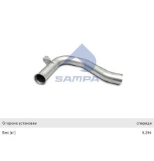 Труба промежуточная глушителя DAF XF95 SAMPA