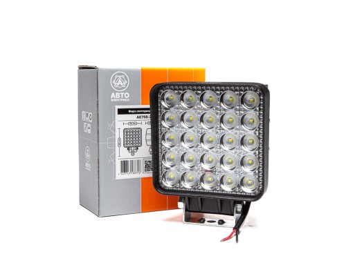 Фара рабочего света квадратная 110х140х65 75Вт 25 светодиодов рассеянный свет AVTOELECTRICA