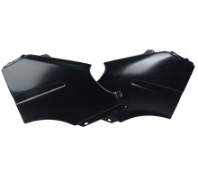 Крыло ГАЗ-3302 переднее левое/правое Н/О без повторителя неокрашенное пластик комплект ТЕХНОПЛАСТ