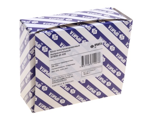 Мост диодный ГАЗ-4301, УАЗ-3160 ген.6631.3701 с доп. диодами (в упаковке) ОРБИТА