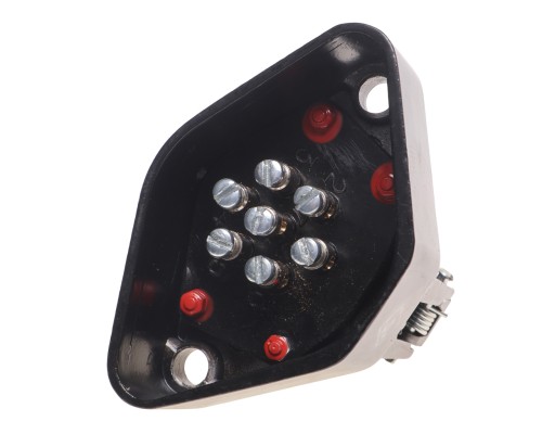 Разъем электрический прицепа ISO 1185 Type N 7-полюсный розетка металл БААЗ (ОАО КАМАЗ)