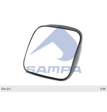Зеркало боковое КАМАЗ-5490 MERCEDES Atego, Axor левое/правое дополнительное с подогревом SAMPA
