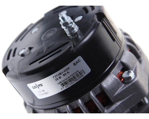 Генератор КАМАЗ, МАЗ дв.ЯМЗ-236, 238, КАМАЗ-740 28В 80А КЗАТЭ (ЗиТ)