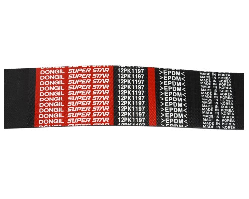 Ремень приводной поликлиновой 12PK1197 JAC N410, K5 (WP12.430E50) насоса водяного DONGIL