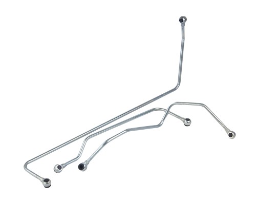 Трубка топливная КАМАЗ-ЕВРО-1 низкого давления 3шт. (стандарт) ТМК