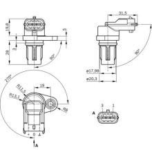 Датчик положения распредвала ГАЗель Next дв.А-274 (EvoTech 2.7) ВОSСH