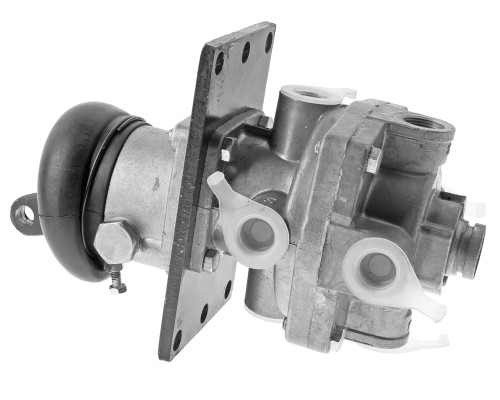 Кран ЗИЛ, КАМАЗ, МАЗ тормозной 2-х секционный с рычагом РААЗ