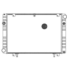 Радиатор ГАЗ-2217, 33021 (98-) алюминиевый в сборе LUZAR