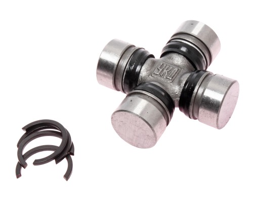 Крестовина МАЗ, КРАЗ, УРАЛ вала карданного руля в сборе (28х73мм) (стопорные кольца) усиленная УКД