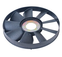 Вентилятор КАМАЗ-ЕВРО 654мм без муфты с обечайкой (дв.740.30, 31, CUMMINS) ТЕХНОТРОН