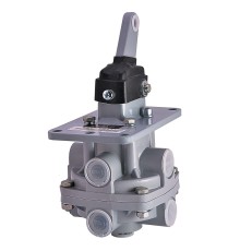 Кран ЗИЛ, КАМАЗ, МАЗ тормозной 2-х секционный с рычагом АВТОКОМПОНЕНТ