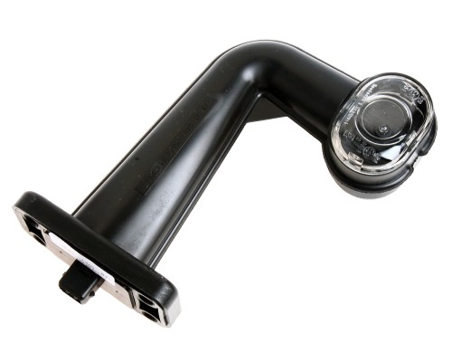 Фонарь габаритный правый 24V ("рожок", белый/белый, светодиод, колодка AMP) РУДЕНСК