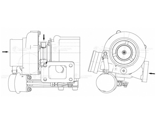 Турбокомпрессор ЯМЗ-53443-20 ЕВРО-5 (ГАЗон Next ) LUZAR