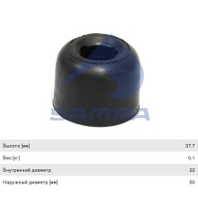 Буфер VOLVO FH12, FH13, FH16, FM9, FM12, FM13 кабины верхний SAMPA