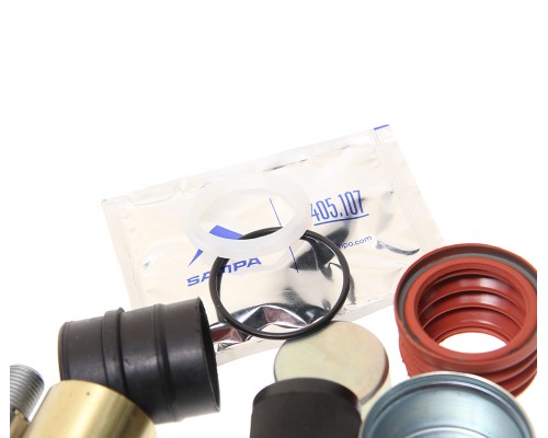 Ремкомплект суппорта КАМАЗ-5490 MERCEDES заднего (направляющие, пыльники, втулки) SAMPA