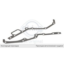 Прокладка MERCEDES дв.OM501, 502, A, LA крышки двигателя задней ELRING