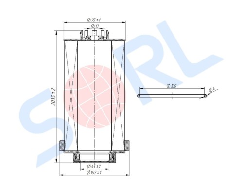 Фильтр топливный КАМАЗ-5490 MERCEDES Actros SORL