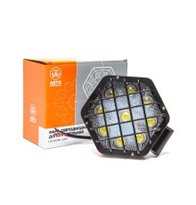 Фара рабочего света шестиуг. 110х140х55мм 27Вт 9 светодиодов направ. свет линзованная AVTOELECTRICA