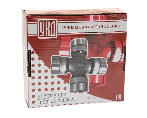 Крестовина КАМАЗ-ЕВРО, МАЗ вала карданного большая в сборе (50х155мм) (стопорные кольца) УКД