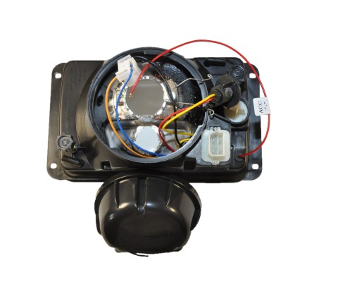 Фара ГАЗ-3102, КАМАЗ, МАЗ, УАЗ-3160 (без лампы) Н/О с гладким стеклом с ДХО AVTOELECTRICA