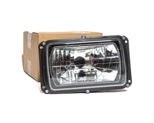 Фара ГАЗ-3102, КАМАЗ, МАЗ, УАЗ-3160 (без лампы) Н/О с гладким стеклом с ДХО AVTOELECTRICA