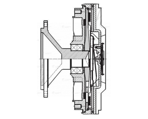 Вискомуфта КАМАЗ-5490 MERCEDES Axor привода вентилятора LUZAR