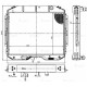 Радиатор ГАЗ-3309 алюминиевый 2-х рядный дв.ЯМЗ ЕВРО-4 LUZAR