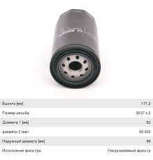 Фильтр масляный IVECO EuroCargo BOSCH