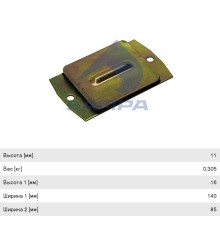 Подушка VOLVO FH12 рессоры SAMPA