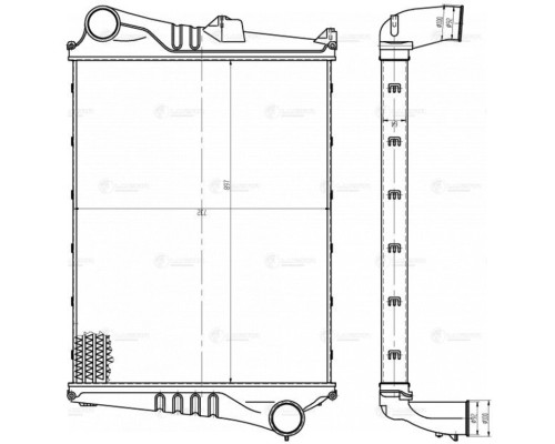 Интеркулер VOLVO FH12 (93-) LUZAR