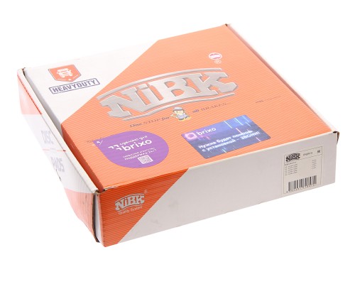 Колодки тормозные VOLVO FL, FH, FM ROR TA, TAC передние/задние (249.5х111.7х29) (4шт.) с р/к NIBK