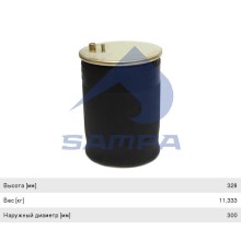 Пневморессора MAN (металлический стакан) SAMPA